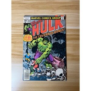 Incredible Hulk #222 Comic Book Marvel 1978 Bronze Age Bones Cover
